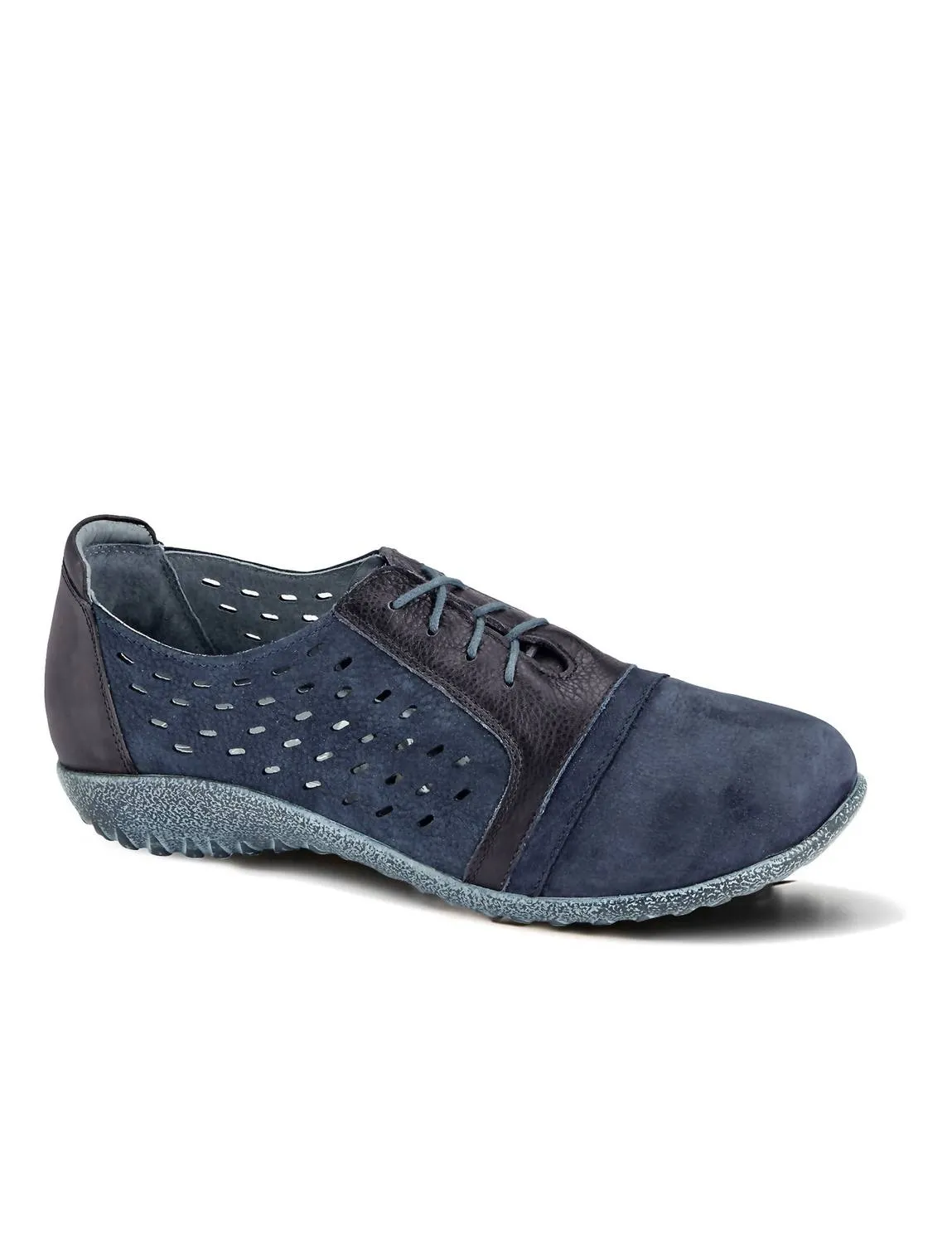 Women's Lalo Sneaker In Navy Velvet Nubuck/ink Lthr/tin Gray Lthr