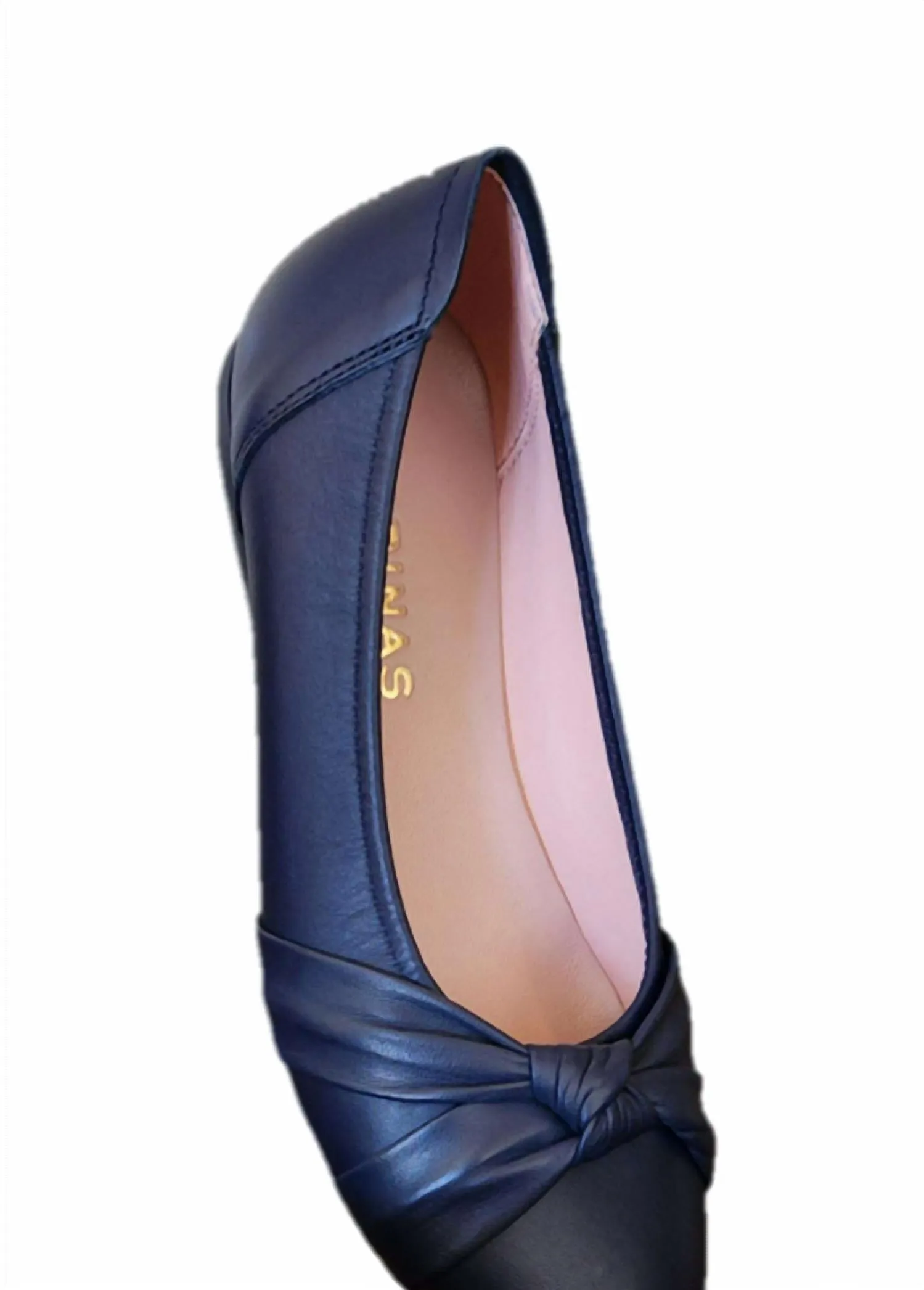 Women's London Knotted Flat Shoes In Navy