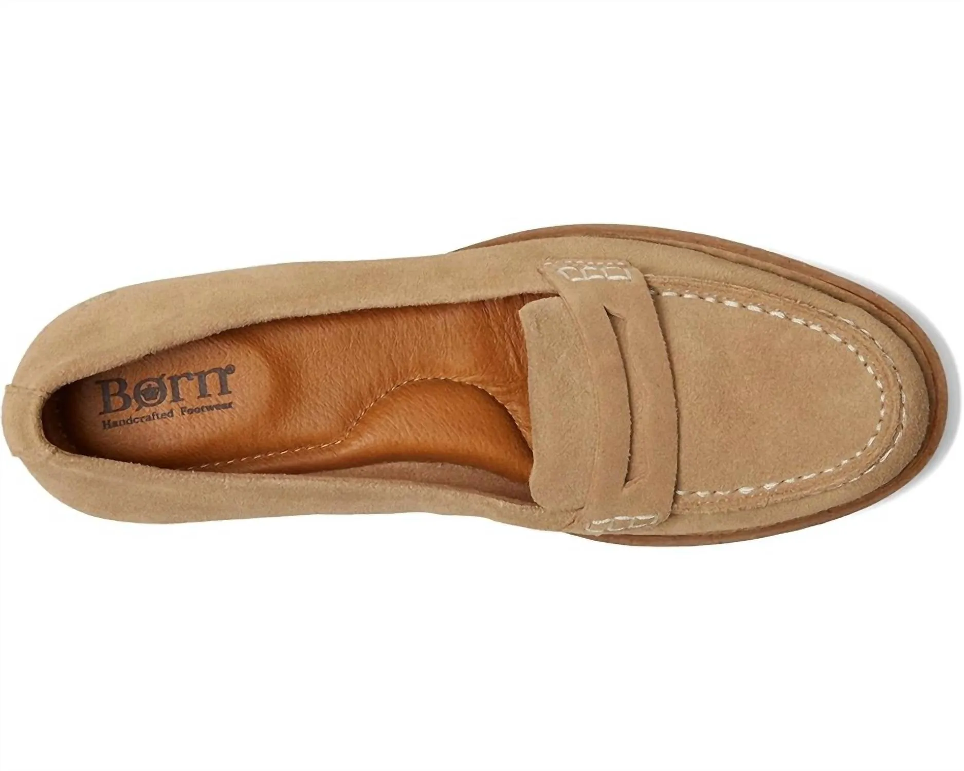 Women's Marlo Loafer - Medium In Natural Suede