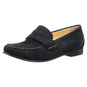 Women's Monroe Penny Loafer In Black Suede
