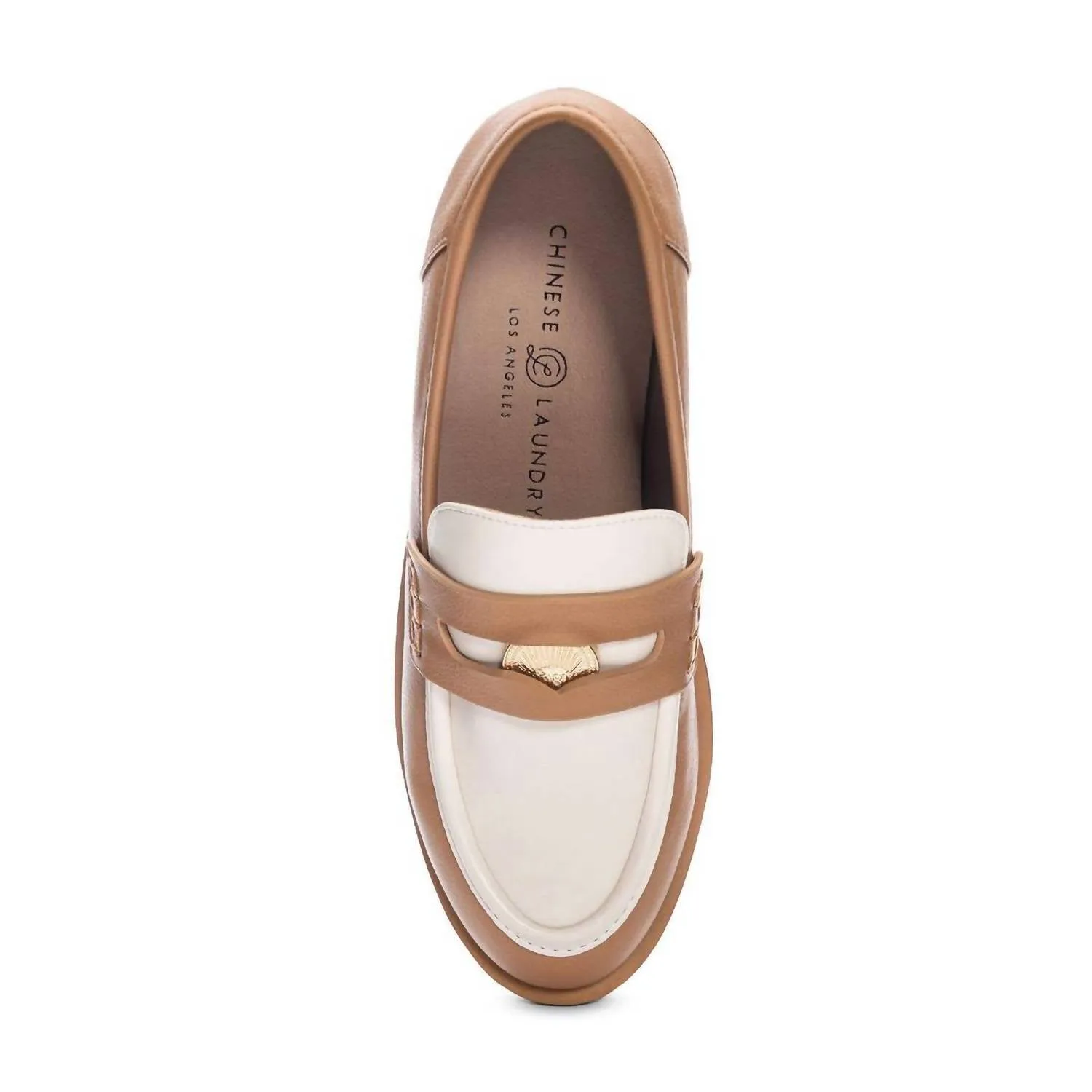 Women's Porter Loafer In Bone/camel