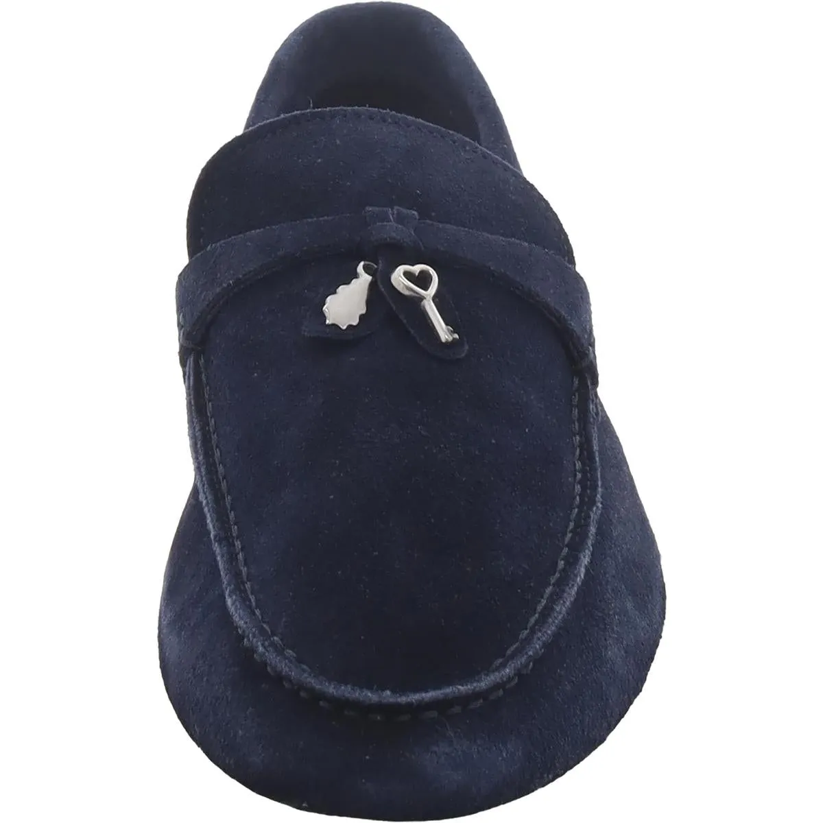 Womens Suede Flat Loafers