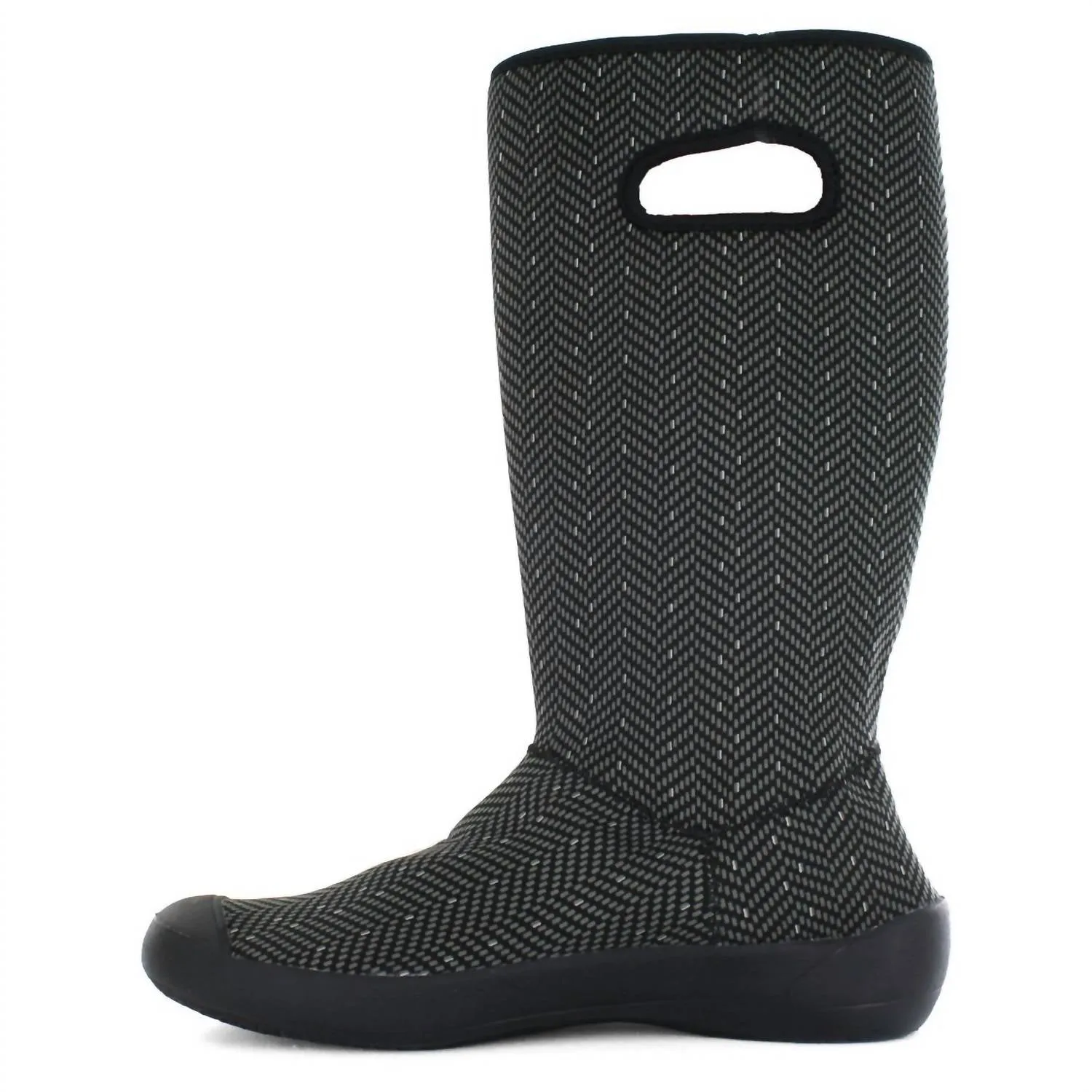 Women's Summit Boot In Black Herringbone