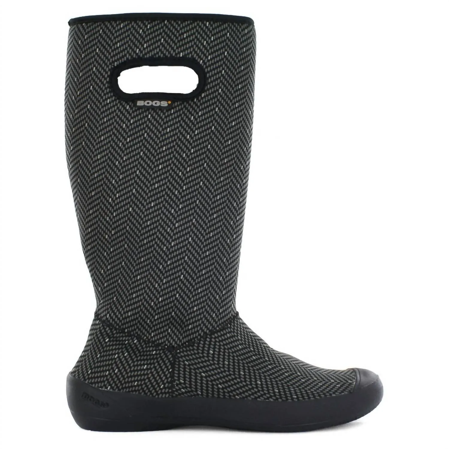 Women's Summit Boot In Black Herringbone