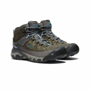 Women's Targhee Iii Mid Wp Hiking Boots In Magnet/blue