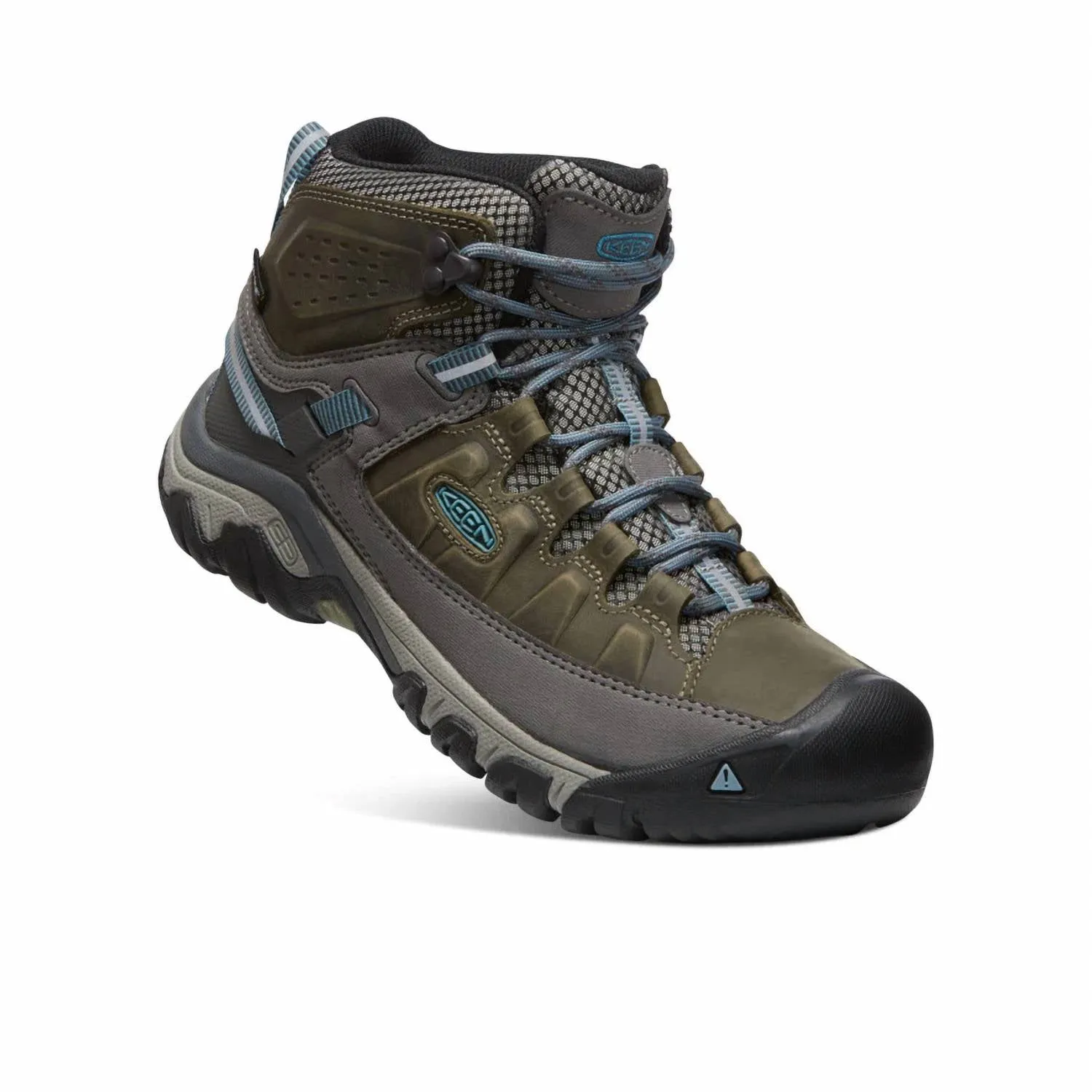 Women's Targhee Iii Mid Wp Hiking Boots In Magnet/blue