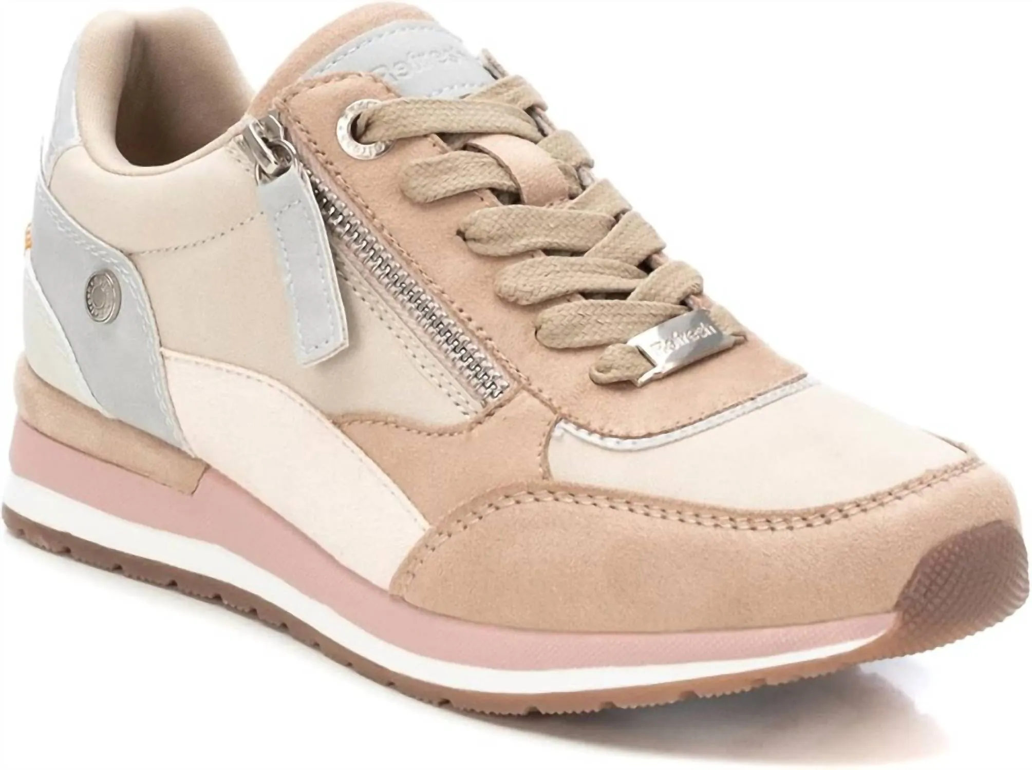 Women's Trainer Sneakers In Beige