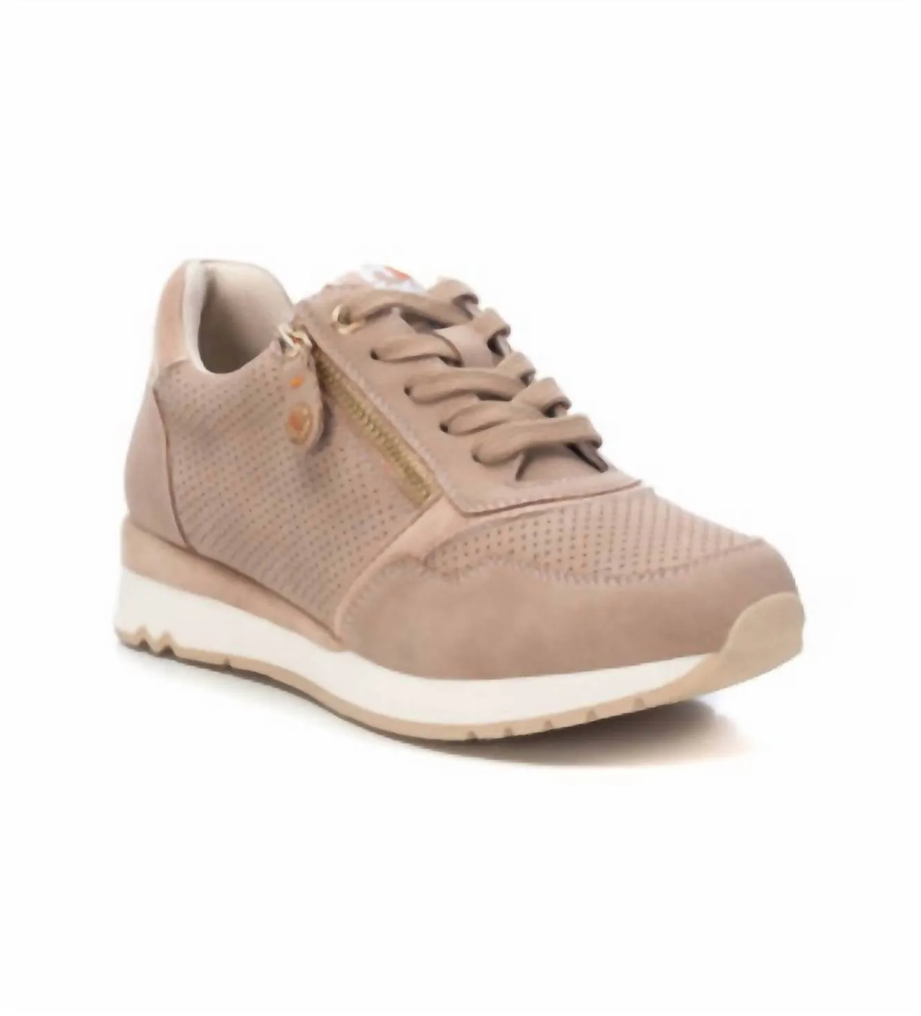 Women's Trainer Sneakers In Beige