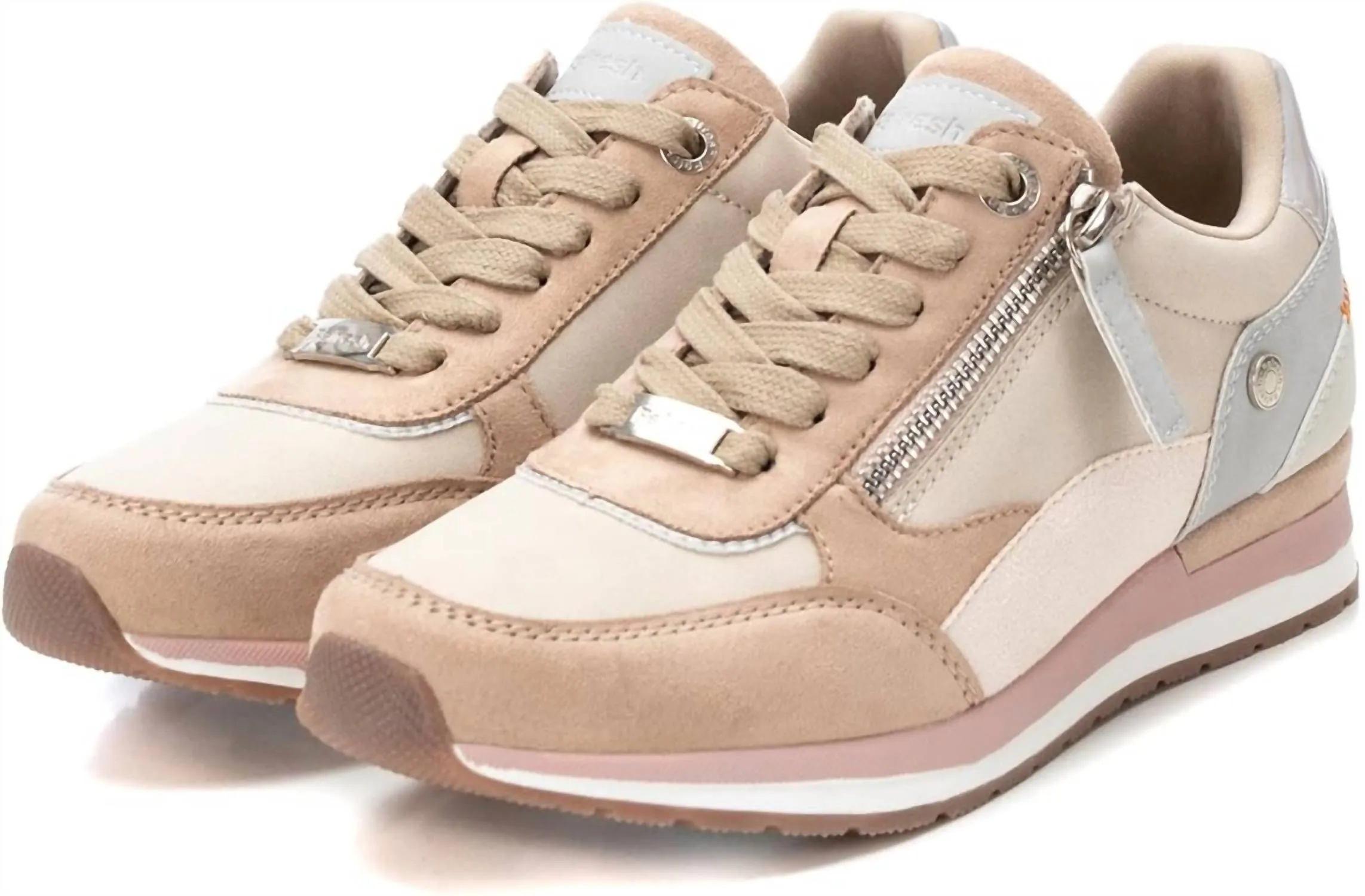 Women's Trainer Sneakers In Beige