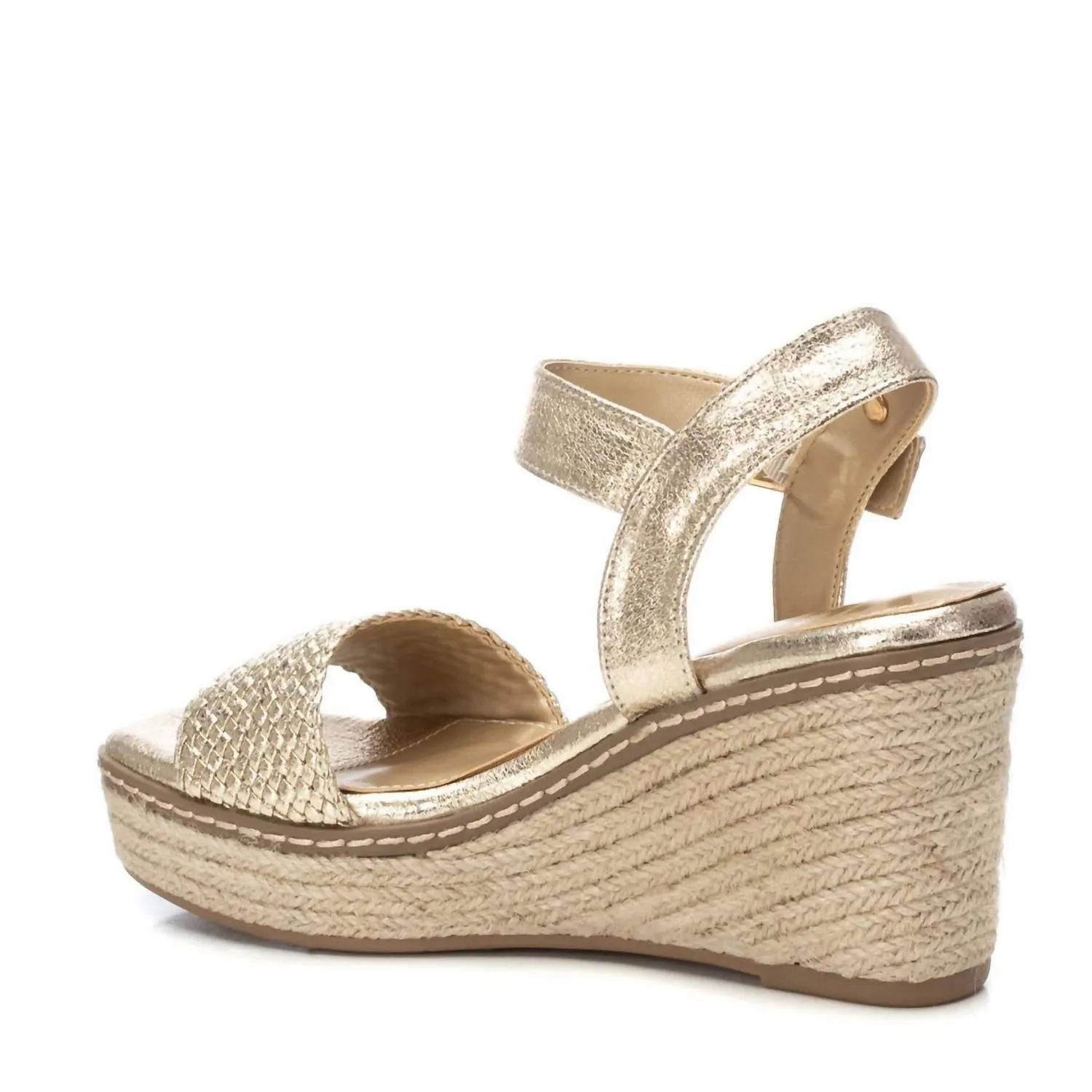 Women's Wedge Sandals In Gold