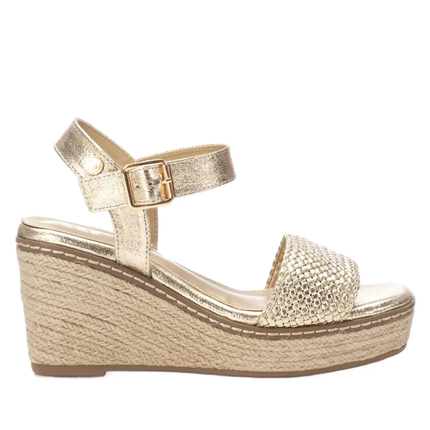 Women's Wedge Sandals In Gold