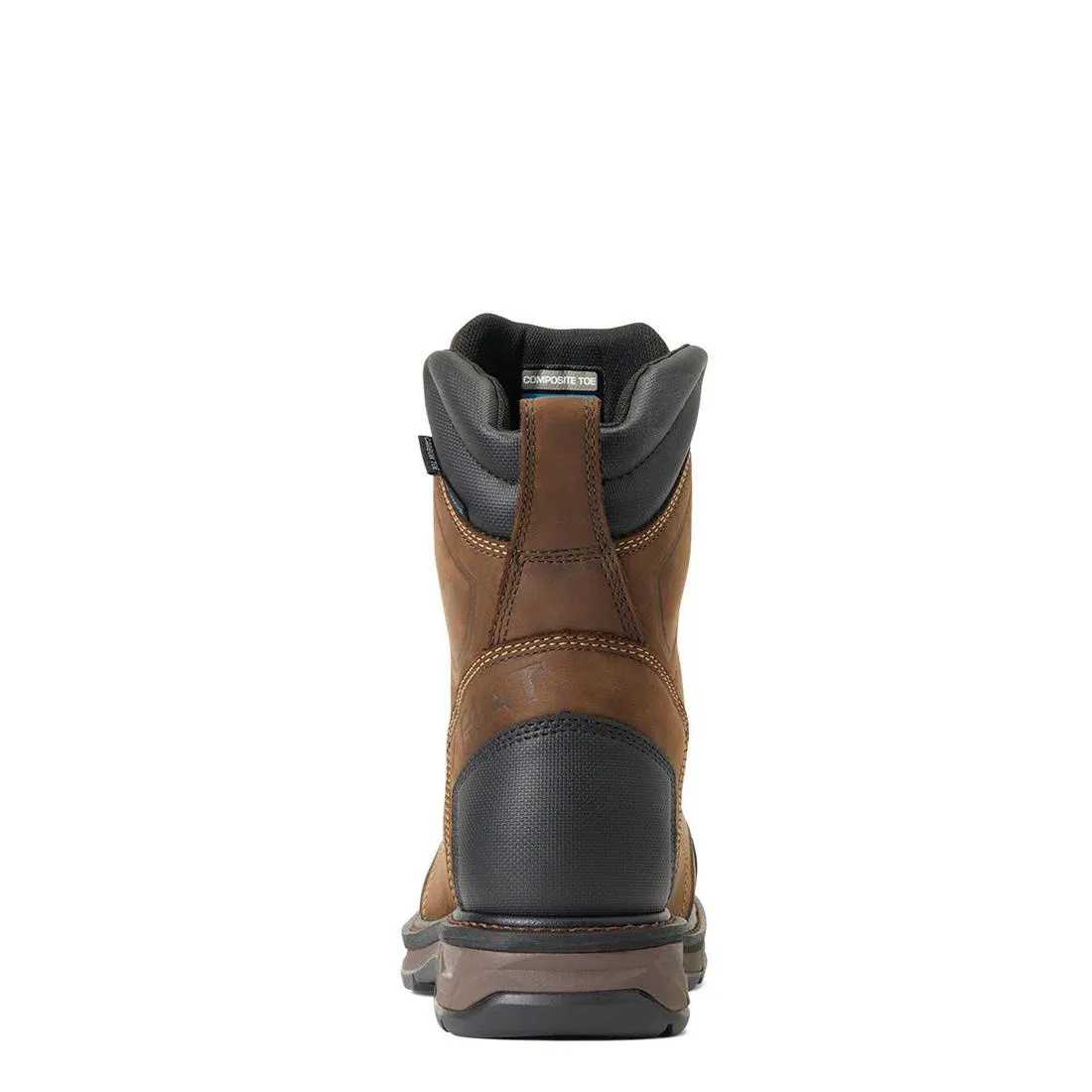 WorkHog XT BOA 8 inch Carbon-Toe Waterproof Work Boot Chocolate Brown